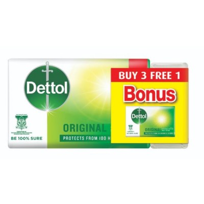 [PRE ORDER ONLY ETA 12-14 Working Days] DETTOL BODY SOAP ORIGINAL 100G 3+1 (J)