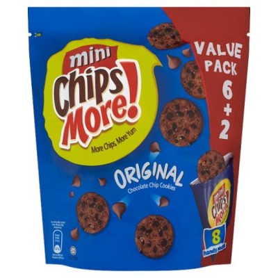 Mini Chips More Original Chocolate 8 x 28 gm