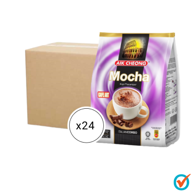 [CARTON] AIK CHEONG Cafe Art 3in1 300g (25g x 12 sachets x 24) - Mocha