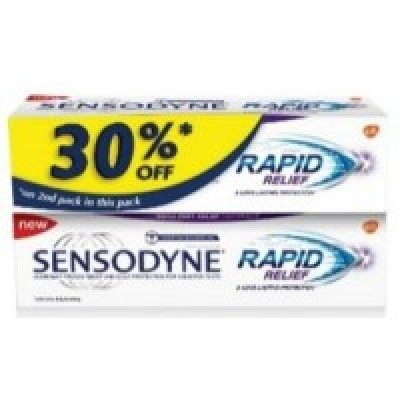 [PRE ORDER ONLY ETA 12-14 Working Days] SENSODYNE RAPID RELIEF TP 2X100G
