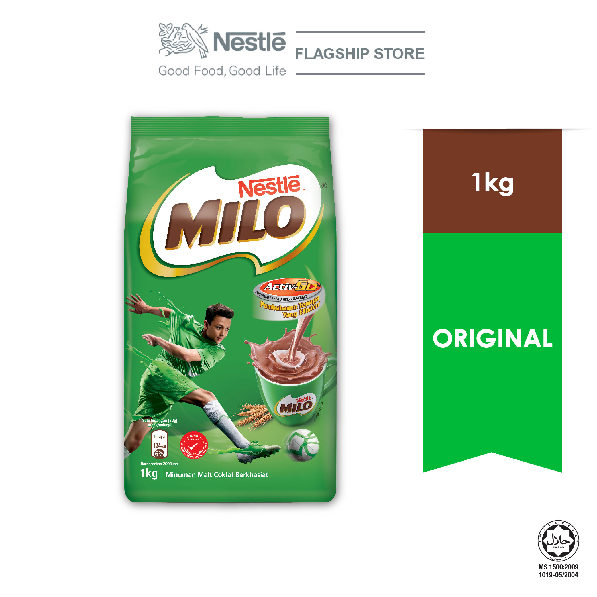NESTLE MILO ACTIV-GO POWDER Soft Pack 1kg x 12 packs