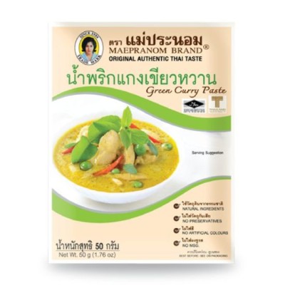 Maepranom Brand Green Curry Paste 50g