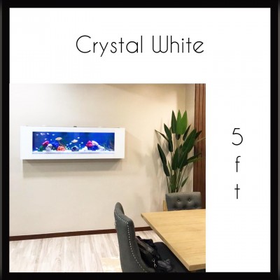 5FT Crystal White Series - Wall Mounted Aquarium