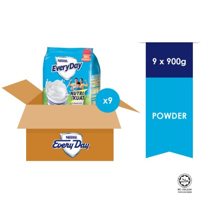 NESTLE EVERYDAY Milk Powder Softpack 900g (9 Units Per Carton)