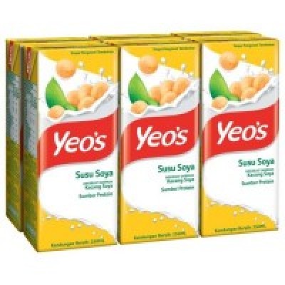 [PRE ORDER ONLY ETA 12-14 Working Days] YEOS SOY BEAN MILK 250ML (24 Units Per Carton)