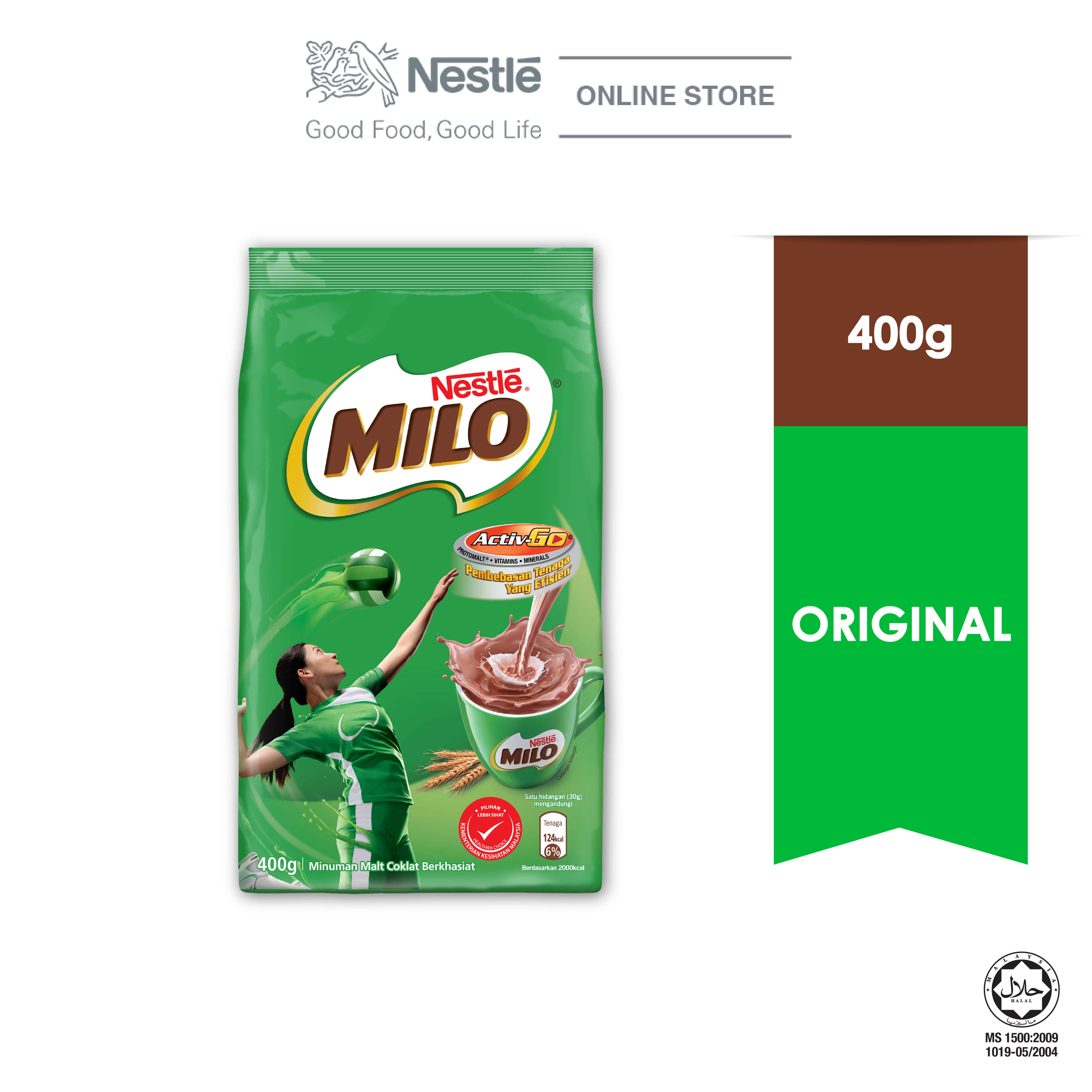 NESTLE MILO ACTIV-GO POWDER Soft Pack 24 X 400g (24 Units Per Carton)