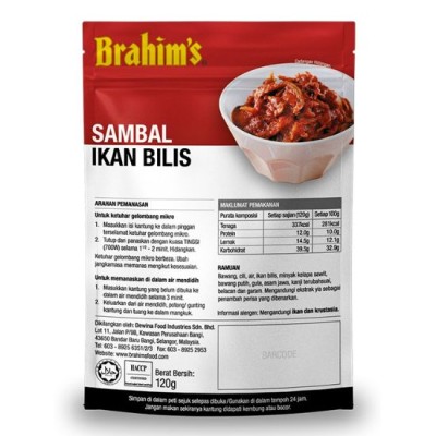 Brahim's Sambal Ikan Bilis 120g