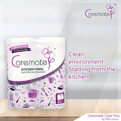 Caremate Kitchen Towel 40's X 2 Rolls