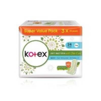 [PRE ORDER ONLY ETA 12-14 Working Days] KOTEX NAT CARE MAXI NW ANTI BACTERIA 20S x 3