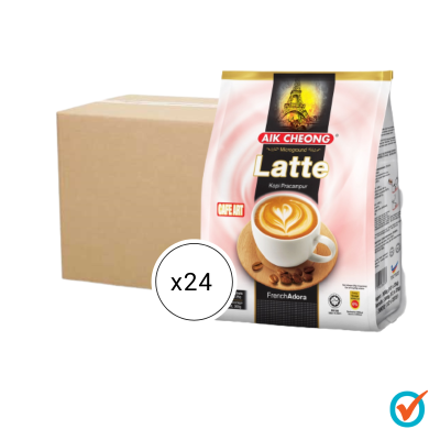 [CARTON] AIK CHEONG Cafe Art 3in1 300g (25g x 12 sachets 24) - Latte