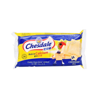 [PRE ORDER ONLY ETA 12-14 Working Days] Chesdale Cheddar Cheese Slices 500g (24's)
