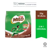 NESTLE MILO 3IN1 ACTIV-GO KWAVE 18 Sticks 33g x 24 packs