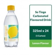 SPRITZER SO TINGE CARBONATED FLAVOUR DRINK - LEMON (325ML X 24) PER CARTON