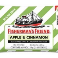 FISHERMAN'S FRIEND Sugar Free Apple & Cinnamon 25gm Pack (24 Units Per Carton)