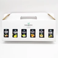 2 MINUTE COCKTAIL [PROMO: SYRUP SET OF 5 + FREE 1] 100ml Syrup Sample Set C (Lychee, Lemon, Wintermelon, Peach Orange, Mixed Fruit, Kiwi)