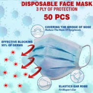 TERA Face mask 3ply 50 pcs per box