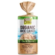 RICEUP - BIO ORGANIC RICE CAKES with CHIA & QUINOA 120g (12 Units Per Carton)