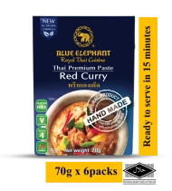 BLUE ELEPHANT RED CURRY PASTE 70G X 6