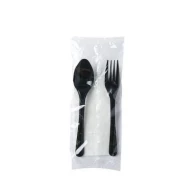 Prepack cutlery 3 in 1 white luncheon (500 Units Per Carton)
