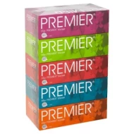 Premier Tissue Box 5 x 90 sheets 2 ply