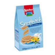 LOACKER Sandwich Milk & Vanilla 200gm Pack (18 Units Per Carton)