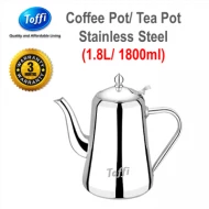[TOFFI] 1.8L Coffee  Tea Pot Stainless Steel  Tehko Bekas Kopi Teh- Hotel Meeting Function Standard (B9818)