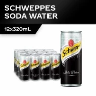 [PRE ORDER ONLY ETA 12-14 Working Days] Schweppes Soda Water Can 320ml x 12