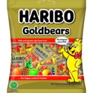 HARIBO Gummies Gold Bears (Part Pack) 200gm Pack (24 Units Per Carton)
