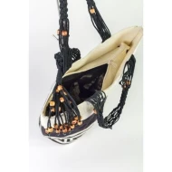 # AB 2 - TOSSA Fashion Jute Bag - Swastk print / Natural (25 Units Per Carton)