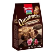 LOACKER Quadratini Dark Chocolate 250gm Pack (18 Units Per Carton)