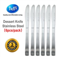 [TOFFI] Dessert Knife Stainless Steel 6pcs pack (F4086)