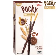 POCKY Wholesome Chocolate Almond  36gm pack ( 10 packs per carton )