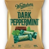 WHITTAKER'S Share Bags Dark Peppermint 180gm Pack (12 units perCarton) (12 Units Per Carton)
