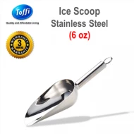 [TOFFI] 6oz Ice Cube Scoop  Beans Scoop  Flour  Sugar Stainless Steel (B2506)