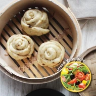 Yooky Bites-White Rose Steam Bun (Frozen) (4 Pcs   Pkt)