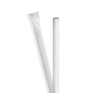 Hagen's 6mm Individually Wrapped Black Paper Straw (carton x 10,000pcs)