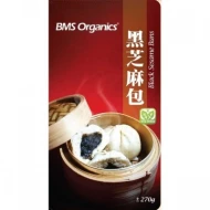 BMS Organics - Black Sesame Buns (Frozen) (9 Pcs Pkt) (270g)