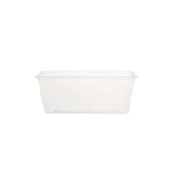 TW1000 - 1000ml plastic rectangular container with lid  (250 Units Per Carton)