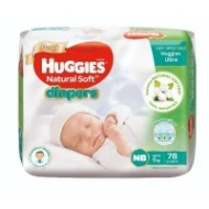 [PRE ORDER ONLY ETA 12-14 Working Days] HUGGIES DIAPER NAT SOFT NB SJP 78S