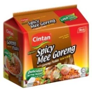 [PRE ORDER ONLY ETA 12-14 Working Days] CINTAN MI GORENG SPICY 75Gx5 (6 Units per Carton)
