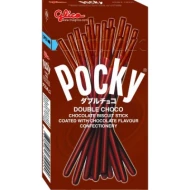 POCKY Double Chocolate 39gm pack ( 10 packs per carton )