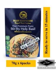 BLUE ELEPHANT THAI HOLY BASIL STIR FRY PASTE 70G X 6