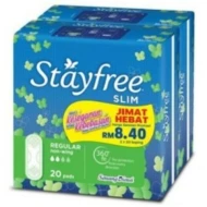 [PRE ORDER ONLY ETA 12-14 Working Days] STAYFREE SLIM NON-WING 20S TP