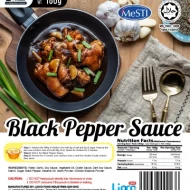[HALAL - Lioco Food] Garlic Black Pepper Paste (Ready To Eat - Marketplace Harian) (24 Pack Per Delivery)