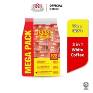 888 3 in 1 Instant White Coffee Value Pack (17g x 100's)