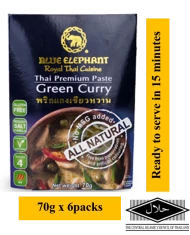 BLUE ELEPHANT GREEN CURRY PASTE 70G X 6