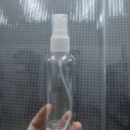100ML PET TRANSPARENT BOTTLE SPRAY CAP 100ML (0107B-3T-2)