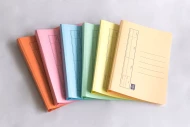 Lion File Affordable (200gsm) Manila Files with Spring Mechanism - Assorted Colors (200 Units Per Carton)