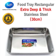 [TOFFI] 30cm Extra Deep & Thick Tray Stainless Steel (K7330)