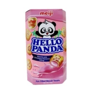 Meiji Hello Panda Strawberry Filling Biscuit 43g